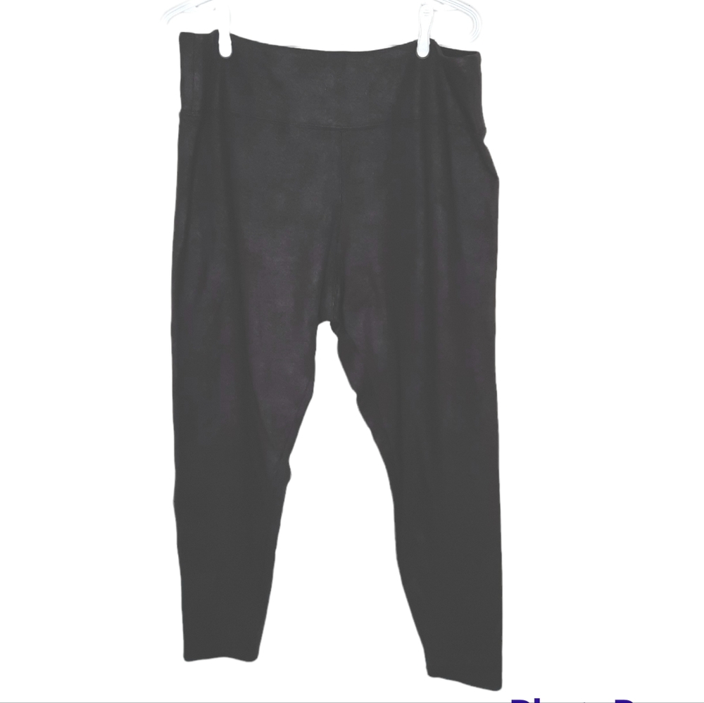 Maurices Black High Rise Shimmery Leggings Womens Size XXL Regular Stretch